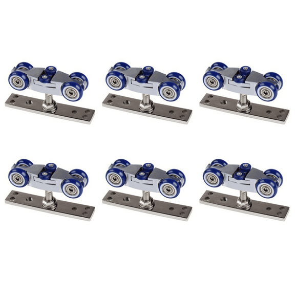 6X Bifold Door Hardware Wooden Sliding Door Pulley Furniture Hardware Wheel Barn Wall Door Folding Door Roller