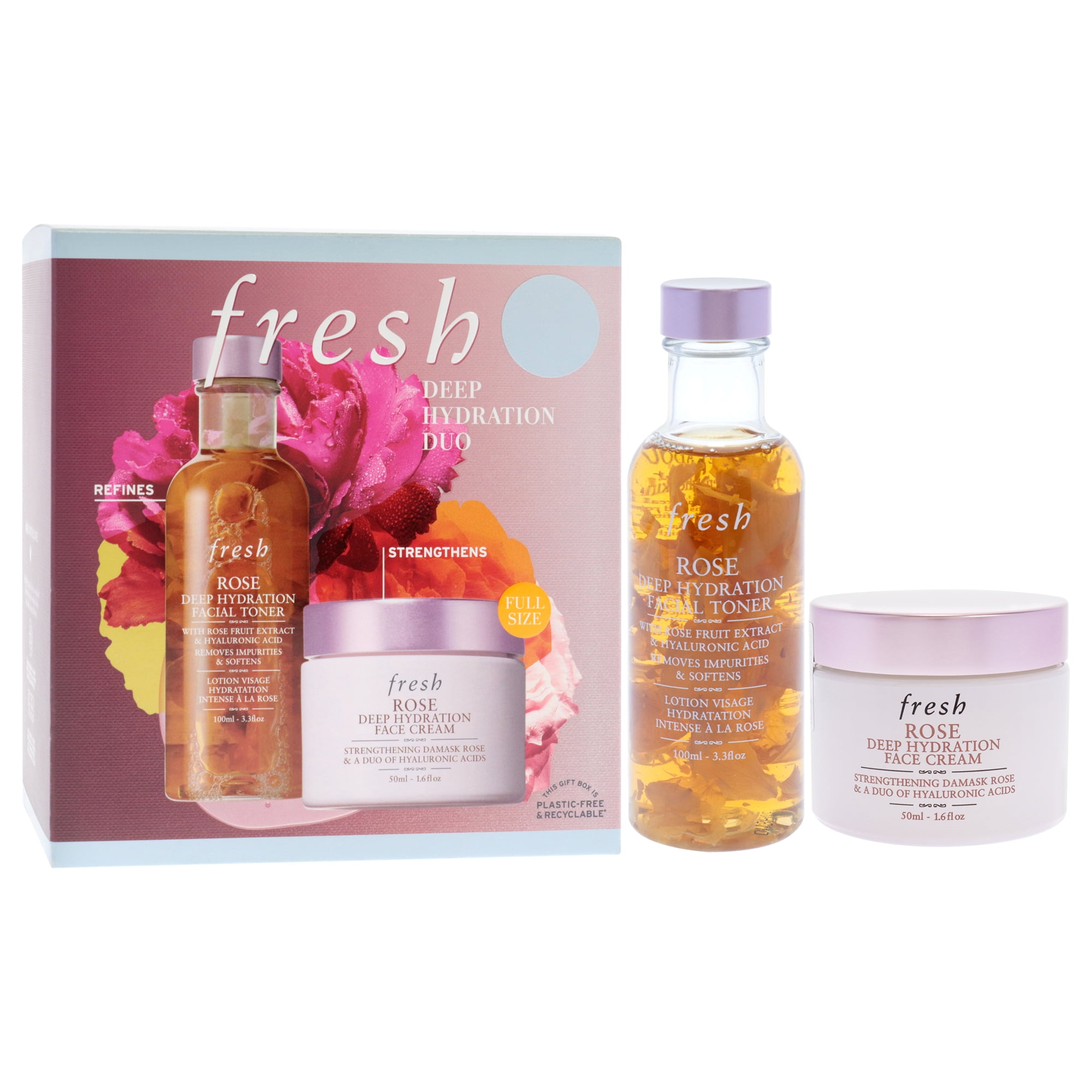 Fresh Deep Hydration Duo , 2 Pc 3.3oz Rose Deep Hydration Facial