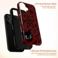 thumbnail image 4 of Cute Black Cat with Big Eyes and Star Pattern Phone Case, Artistic Protective Cover for iPhone 17 16 15 14 13 12 11 Plus Pro Plus Mini, 4 of 6