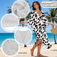 thumbnail image 7 of DISNIMO Cute Panda Printed Kaftan Dresses for Women V-neck Batwing Sleeve Swimsuit Coverup Plus Size Long Caftan Dress Loose Fit Bathing Suit Cover up, 7 of 7