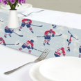thumbnail image 4 of Yayeee Table Runner 70 inches Long Home Kitchen Dinning Party Decoration, Blue Ice Hockey, 4 of 7