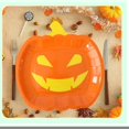 thumbnail image 2 of Assiettes en Papier Récolte d'Automne - Lot de 50 Assiettes Jetables de 9 Pouces pour l'Action de Grâce et Fêtes d'Automne - Design Citrouille - Vaisselle Festive, 2 of 5