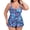Multi Floral+Black, variant on RELLECIGA Women's Swimsuit Set V Neck Tankini Top with High Waisted Full Coverage Bottom Two Piece Bathing Suit Size L