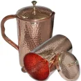 thumbnail image 1 of Hammered Copper Pitcher - Copper Jug Drinking Water - Copper Water Jug Ayurveda, 1 of 1