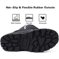 thumbnail image 4 of Botas de nieve ALEADER impermeables y cálidas para hombre, color negro, 4 of 6