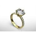thumbnail image 3 of 3.10 Ct Stunning Round Diamond Wedding Rings for Women Solid 14K Yellow Gold, 3 of 9
