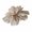 Milk-tea-color, variant on Hairpin Handmade Chiffon Flower 3D Petals Hair Clip with Polished Metal Spring Clip Back Head Bun Hair Accessories