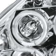 thumbnail image 6 of Spec-D Tuning Chrome Twin Halo Projector Headlight + 8-LED White Fog Lamp Compatible with 2000-2005 Celica Left + Right Pair Headlamps Assembly, 6 of 7