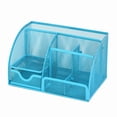 thumbnail image 1 of EGNMCR Mesh Office Supplies Accessories with Drawer for Home Office Desktop Rose Gold Storage rack, 1 of 1