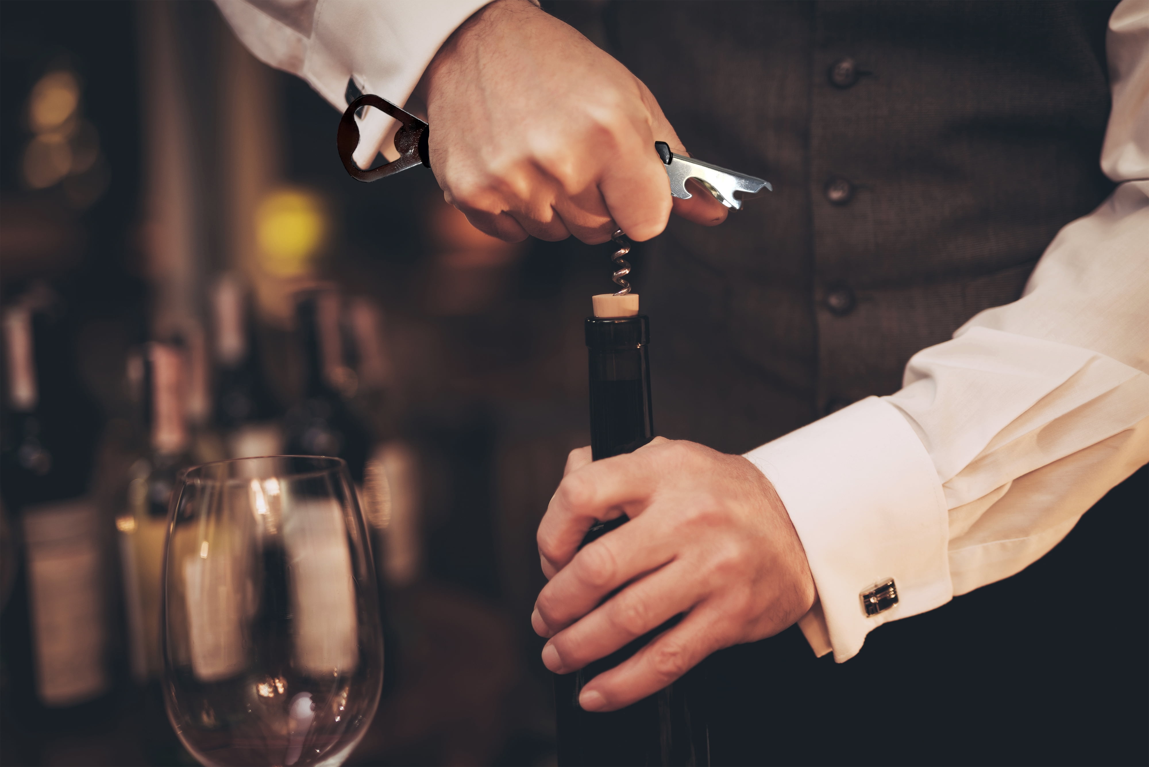 Mainstays Stainless Steel Black Plastic Waiters Corkscrew Bottle Opener