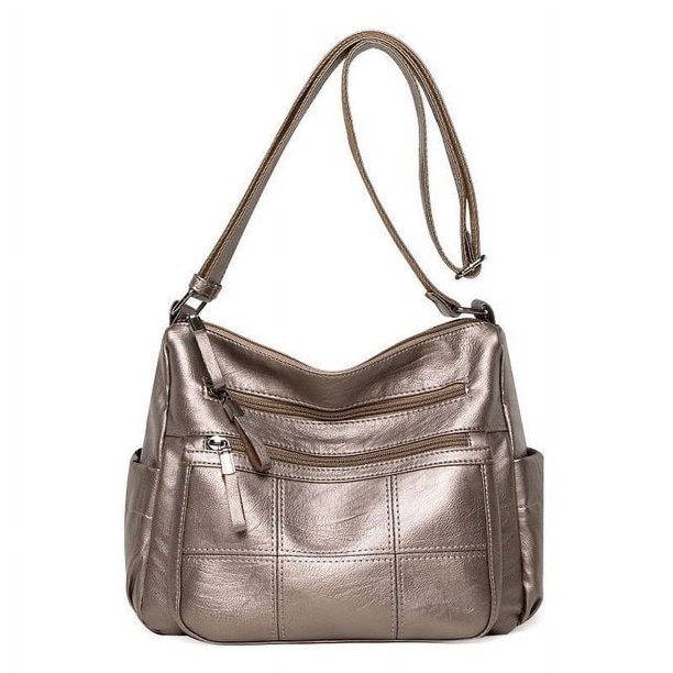 LHSHID Casual Large Capacity Shoulder Bags For Women Mama Shopping Bag Crossbody Purse Soft Pu Leather Handbag Totes bolsa feminina