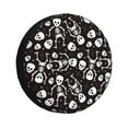 thumbnail image 1 of Fotbe Skeleton Funda de Llanta de Repuesto con Estampado, Engrosada, Ajuste Universal para Jeep, Remolque, RV, SUV, Camión-15 inch, 1 of 6