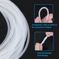 thumbnail image 3 of Tubo de silicona Uxcell 1/25" ID x 1/8" OD de 10 pies de alta pureza, flexible y transparente, 3 of 6