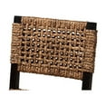 thumbnail image 6 of Baxton Studio Alise Modern Bohemian Dark Brown Mahogany Wood and Banana Fiber Counter Stool, 6 of 7