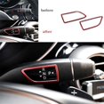 thumbnail image 3 of 2x pour Benz C-Class 15-21 Levier de Vitesse Intérieur F pour Ram e Trim Aluminium Rouge, 3 of 4