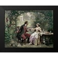 thumbnail image 2 of Gerome Ferris, Jean Leon 18x15 Black Modern Framed Museum Art Print Titled - Washingtons Courtship, 2 of 5