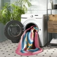 thumbnail image 3 of SAFAVIEH Braided Siofra Striped Reversible Area Rug, Pink/Blue, 5' x 8' Oval, 3 of 12