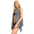 thumbnail image 4 of Womens Sleeveless Open Front Crochet Shawl Cardigan Bikini Cover Up, 4 of 8