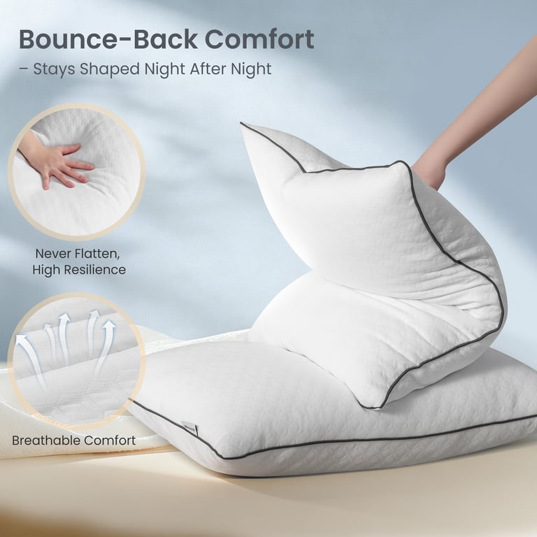 MARNUR Down Alternative Pillows, Standard, Set of 2 photo 5