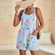 thumbnail image 4 of Pantalones Cortos de Mujer Casual Suspender Impresión Pantalones Cortos de Bolsillo, Pantalones Cortos de Mujer con Bolsillos, 4 of 6