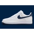 thumbnail image 3 of Nike Air Force 1 '07 Men's White Midnight Navy Sports Sneaker FJ4146-104, 3 of 6