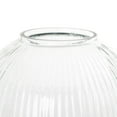 thumbnail image 5 of DecMode 14" Ribbed Glass Vase, 5 of 9