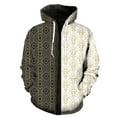 thumbnail image 1 of Sudadera con capucha y cremallera con estampado abstracto para hombre, unisex, divertida, informal, con estampado 3D, estilo hip hop, ropa de calle, 2024, 1 of 6