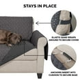 thumbnail image 4 of FurHaven Pet Products Reversible Loveseat Furniture Protector - Polka Paw Print, Gray, 4 of 9