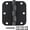 Matte Black, variant on Interior Door Hinges Brushed Nickel 3 Pack Rounded Bedroom Door Hinge Satin Nickel 3.5 x 3.5 inch,5/8 Radius 3 ½"x 3 ½" Silver 3 1/2 Inch Door Hinges for RV Trailer Residential Hinges for Wood,Doors