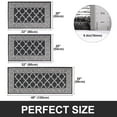 thumbnail image 3 of Findosom Kitchen Rugs Set 3 Piece, Non Slip Kitchen Floor Rugs with Rubber Backing,Machine Washable Geometric Absorbent Runner Rugs for Hallway Doormat,20"x32"+20"x32"+20"x48" Black, 3 of 8