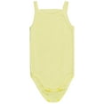 thumbnail image 6 of ToBeInStyle Girls' Pack of 4 Ultra-Soft Cotton Spaghetti Strap Baby Bodysuits w/ Ruffle Trim - Pastel - 2 Years Old, 6 of 7