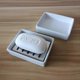 thumbnail image 2 of Ceramic Soap Dish Stainless Steel Soap Holder for Bathroom and Shower Double Layer Draining Soap Box 2 PCS, 2 of 5