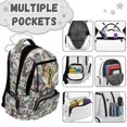 thumbnail image 7 of Garronmavis Soccer Duck School Backpack for Boys 8-12 Camo Bookbags Large Capacity School Bags with Zipper Pockets for Primary Students 17 Inch Rucksack, 7 of 7