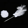 thumbnail image 4 of Feather Quill Signing Ballpoint Writing Pen with Holder for Wedding Meeting Office, 4 of 12