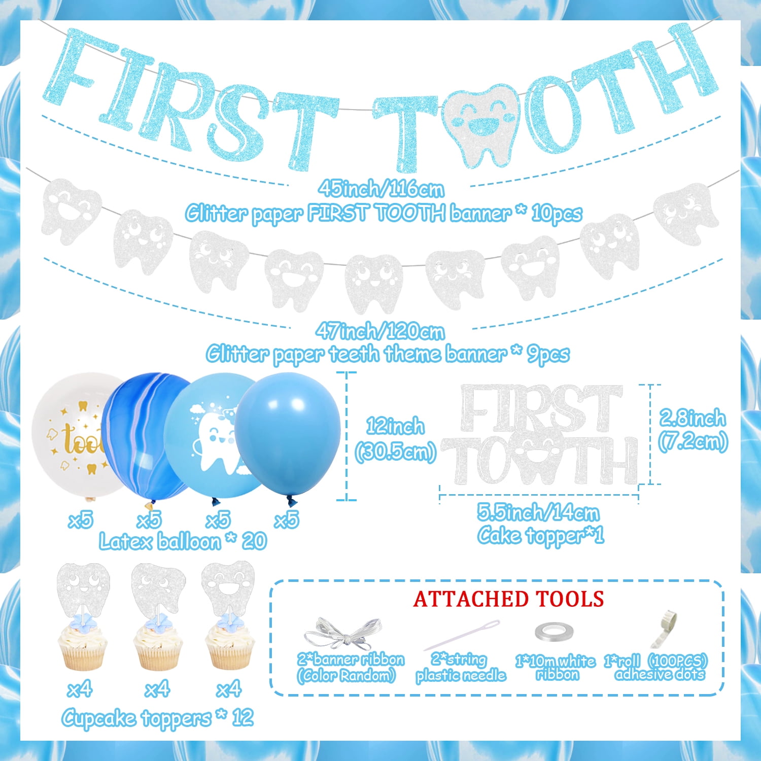 First Tooth Decoration For Boy