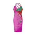 thumbnail image 5 of Summer Saving Wycnly Summer Dresses for Women Sexy Back Hollowed Strap Bodycon Night Party Club Dresses 2024 Casual Sleeveless Scoop Neck Tie-Dye Midi Dress Hot Pink m, 5 of 6