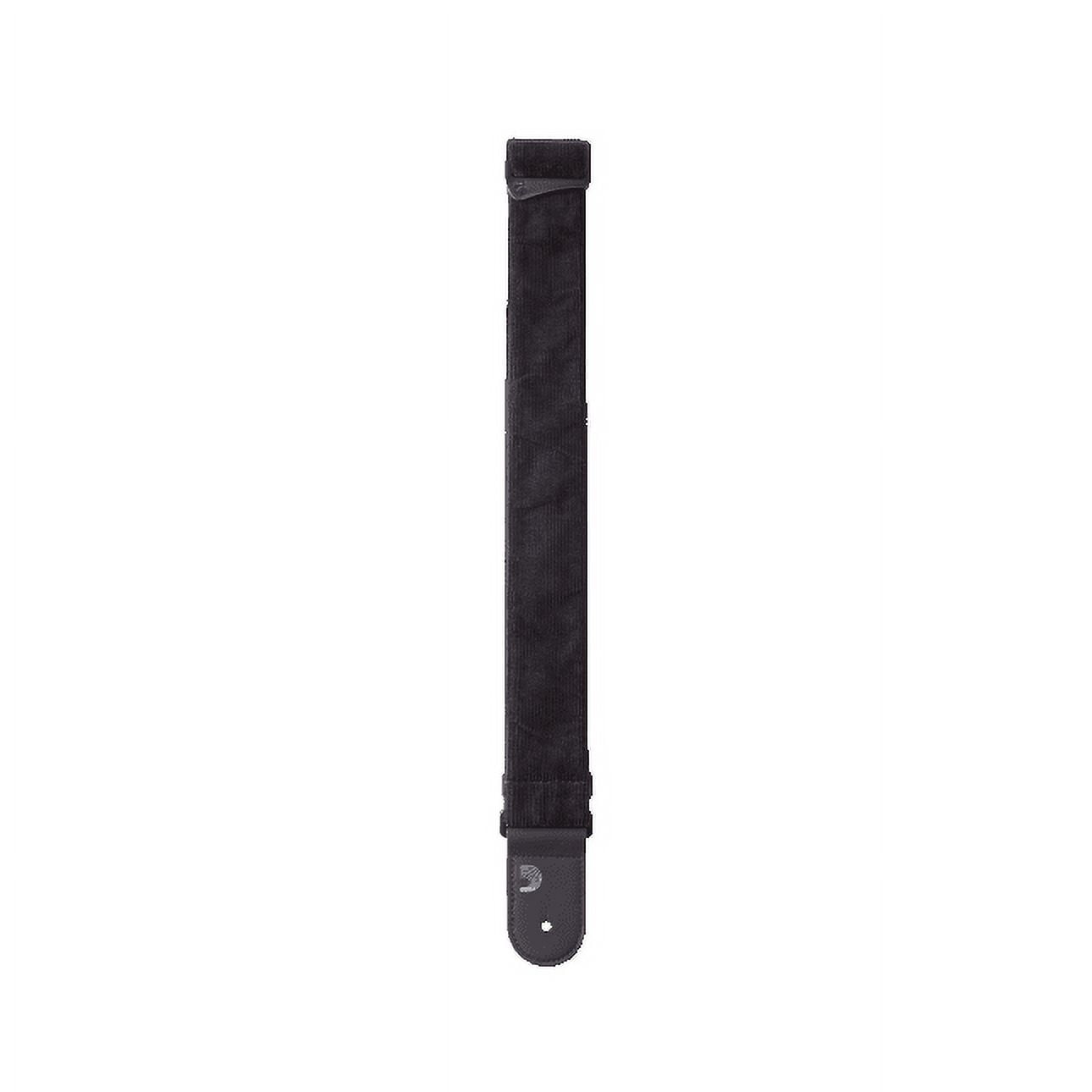 D'Addario Corduroy Woven Guitar Strap Black