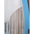 thumbnail image 6 of Haitryli Women Sleeveless Sequin Tassel Latin Salsa Dance Dress Jazz Dancewear for Performance Concert White S, 6 of 7