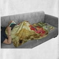 thumbnail image 6 of Fine Art Soft Flannel Fleece Throw Blanket, Poppy Blooms Meadow Opium Countryside Composition Idyllic Herbal Painting Print, Cozy Plush for Indoor and Outdoor Use, 70" x 90", Multicolor, by Ambesonne, 6 of 6