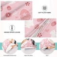 thumbnail image 4 of GZHJMY Cute Rabbit Cartoon Pink Eggs Zippered Velvet Pillowcases,Super Soft and Cozy Luxury Plush Pillow Case Bed Pillow Pillowcases,King Size 20x40 in Home Decor, 4 of 7