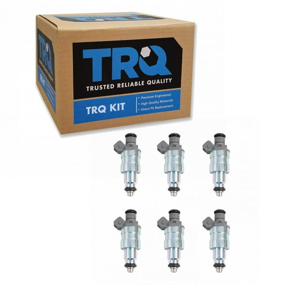 TRQ Fuel Injector Kit Set of 6 for Jeep Cherokee Grand Wrangler 4.0L FIA60323