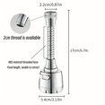 thumbnail image 3 of QJUHUNG 1 Pce Pulvérisateur Flexible pour Robinet - Rallonge d'Aérateur de Cuisine avec Rotation à 360° 2 Modes de Débit Design Anti-Éclaboussures Économiseur d'Eau et Installation Facile pour une Eau Améliorée, 3 of 5