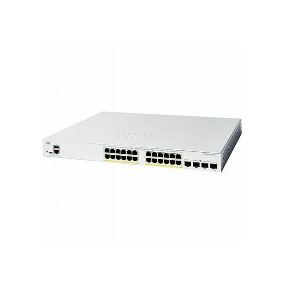 Cisco Catalyst C1200-24T-4G Ethernet Switch, 24 Ports - Manageable - 10 Gigabit Ethernet - 10/100/1000Base-T, 10GBase-X - 3 Layer Supported
