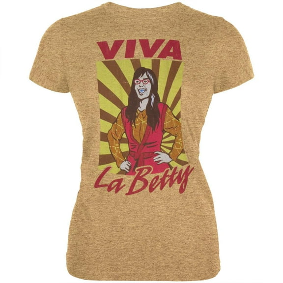 Ugly Betty - Viva La Betty Light Tan Juniors T-Shirt - Large