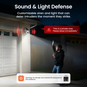 Dekco 2K QHD Solar Security Cameras Wireless Outdoor