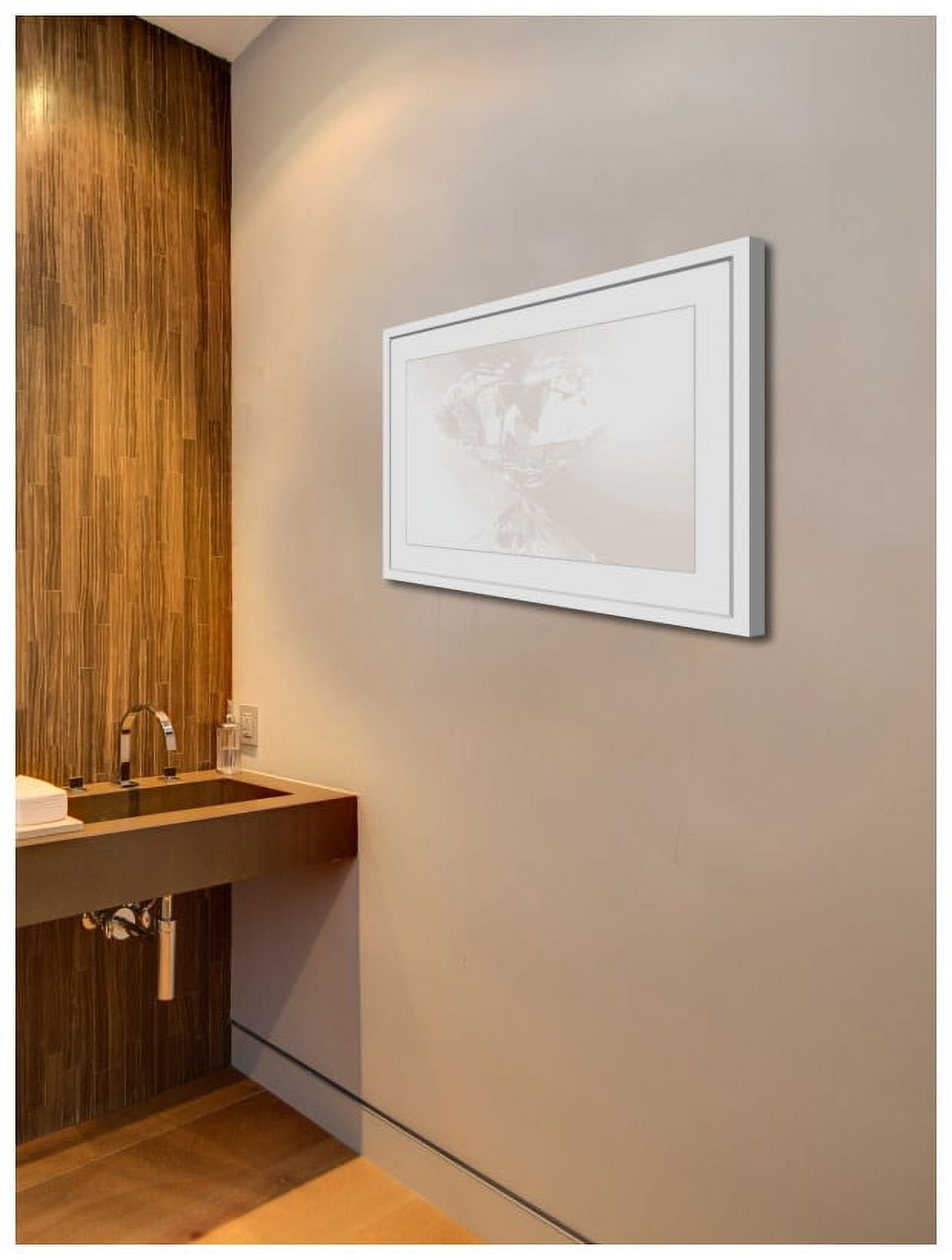 "Gem on White" Framed Painting Print
