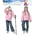 thumbnail image 4 of Lavenicole Kids Girls Winter Ski Jacket Fleece Lined Windproof Waterproof Jackets Removable Hood, 4 of 7