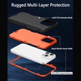 thumbnail image 5 of iPhone 16 Pro Case Cover 3 Layer Rugged / Heavy Duty / Shockproof 6.3" Orange, 5 of 6