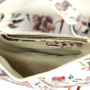 Saddle Handbag with Strap Printed Leather Medium By Rebag
