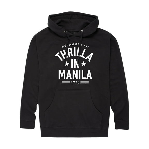 Muhammad Ali - Boxing Legend - Thrilla In Manilla - Men's Pullover Hooded Fleece Sweatshirt